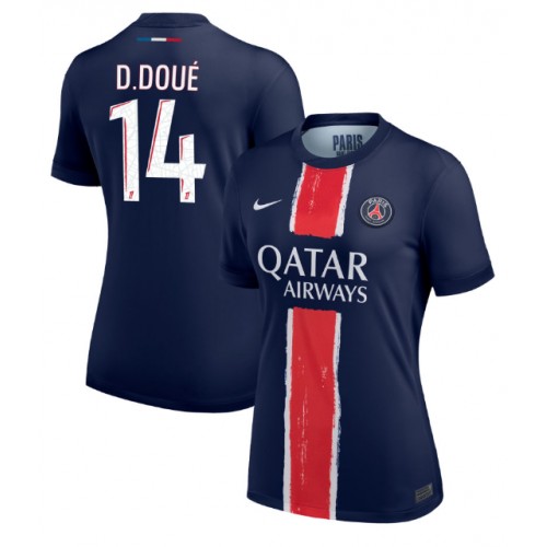 Fotballdrakt Dame Paris Saint-Germain Desire Doue #14 Hjemmedrakt 2024-25 Kortermet